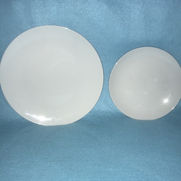 BANQUET 2 tier service white plates black rack NEW 9” X 10” - Picture 5 of 11